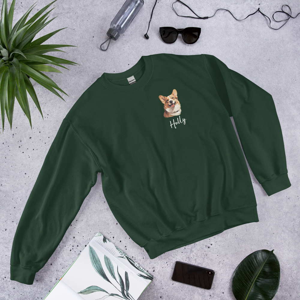 personalized corgi breed sweatshirt