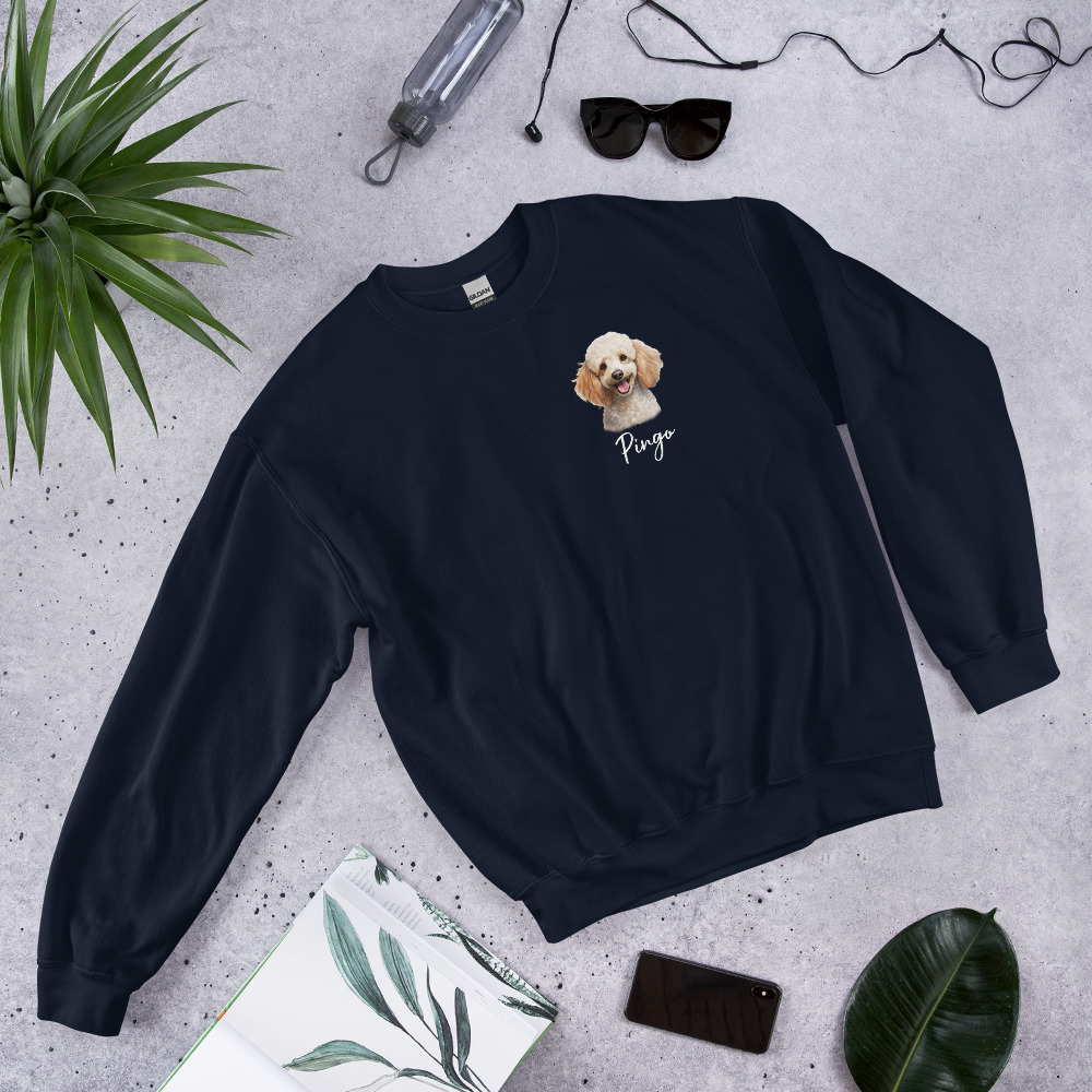 personalized poodle breed sweatshirt