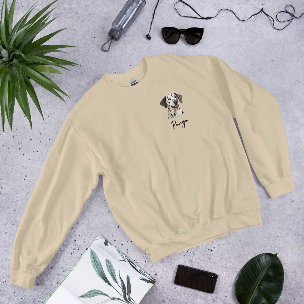 personalized dalmatian breed sweatshirt