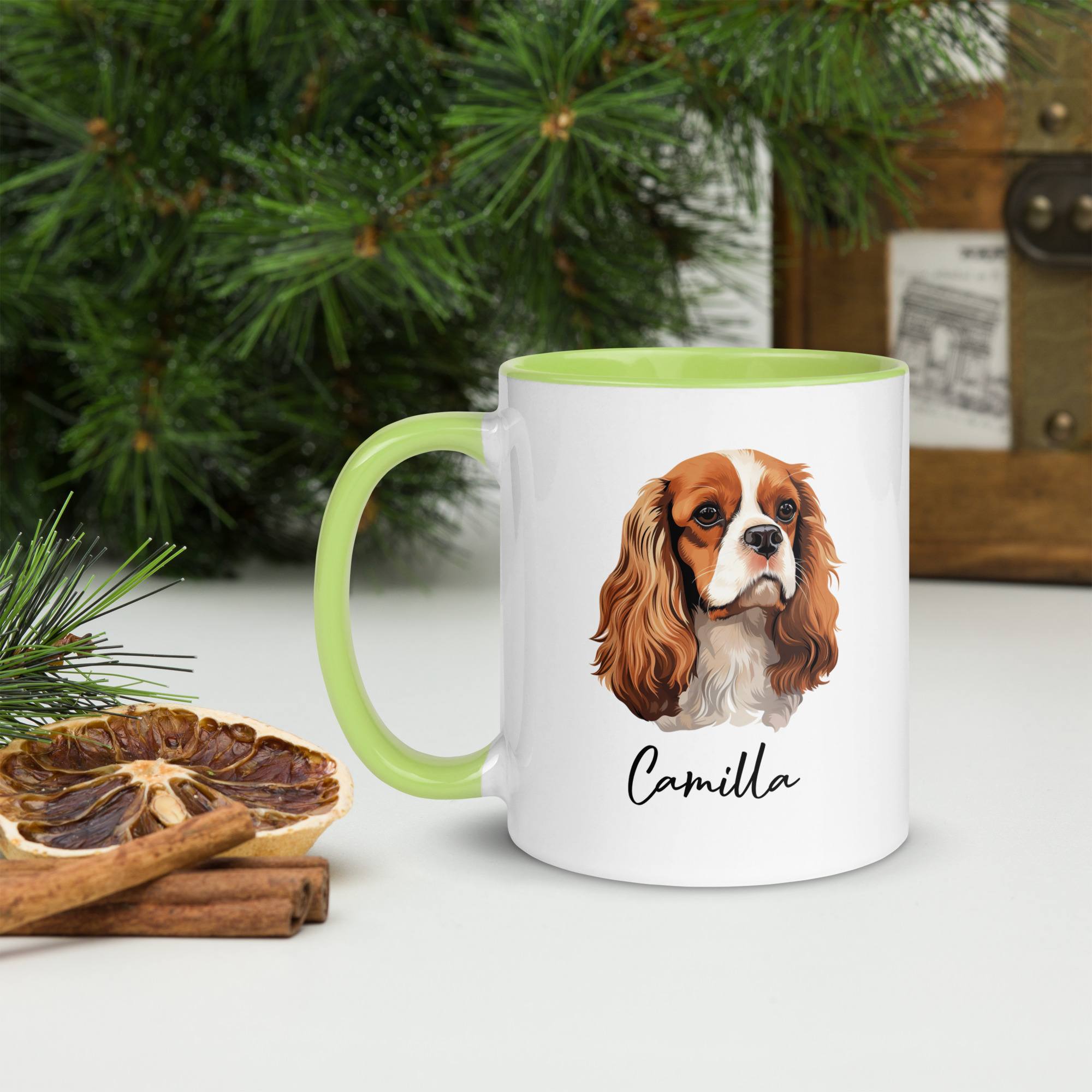 cavalier king charles spaniel personalized mug