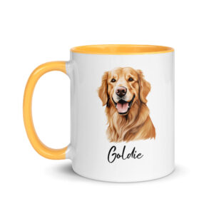 golden retriever personalized mug